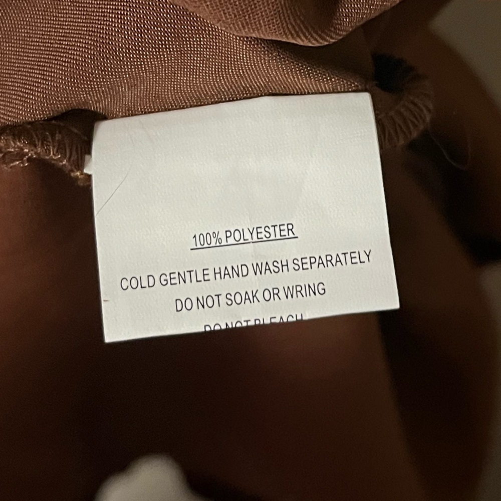 Saints & Secrets Brown Satin Slip Mini Dress Large NWT - Picture 12 of 14
